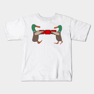 Christmas Duck Art Kids T-Shirt